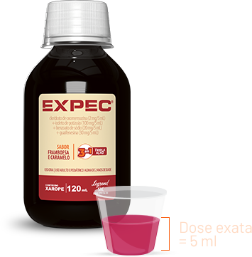 Expec sabor framboesa e caramelo